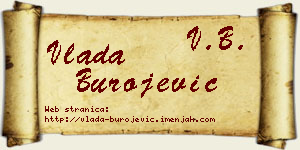 Vlada Burojević vizit kartica
